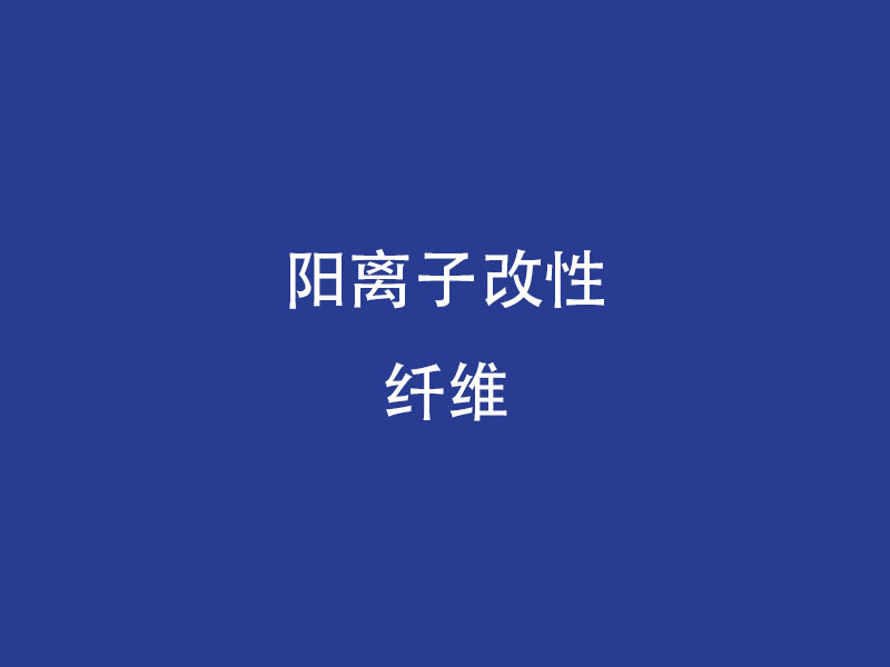 阳离子改性纤维